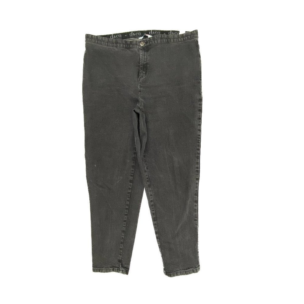 d&Co Skinny‎ Women's size 20W Black Denim Jeans